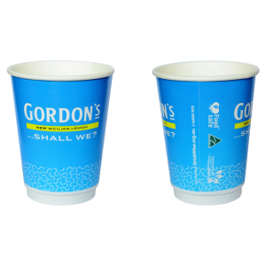 12oz Compostable PLA, Double Wall Customised/Branded Cups