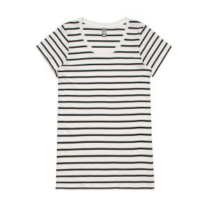 Wo's Loop Stripe Tee