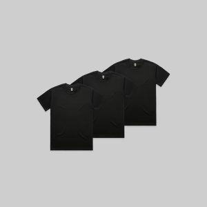 Black Heavy Tee Bundle | 3 Pack