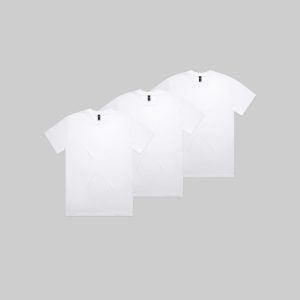 Faded White Heavy Faded Tee Bundle | 3 Pack