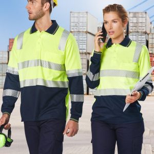 Biomotion Segmented Truedry L/S Safety Polo