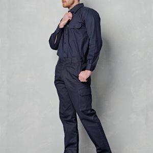 drill pant pockets on leg / stout fit