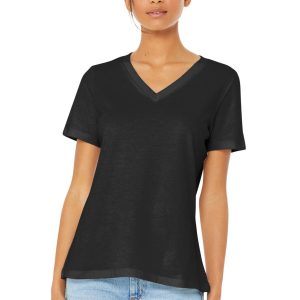 BELLA+CANVAS Women's Relaxed Jersey Short Sleeve V-Neck Tee