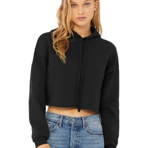 BELLA+CANVAS Women's Sponge Fleece Cropped Fleece Hoodie