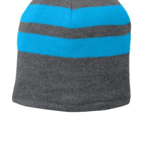 Port & Company Fleece-Lined Striped Beanie Cap