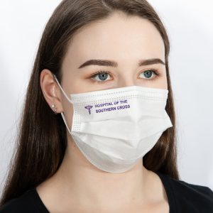 White Disposable Paper Face Masks