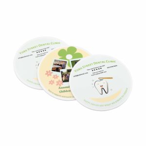 Customised/ Branded Reusable Full-colour Customised Flexi Round Coaster