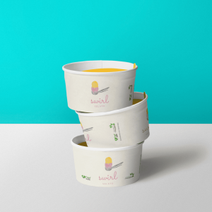 12oz Customised/Branded Gelato PLA Cups