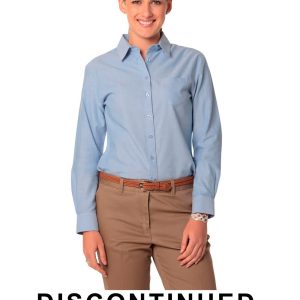 Women's Washed Oxford Long Sleeve Shirt