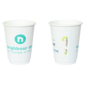 16oz Biodegradable and Compostable, Double Wall Customised/Branded Cups