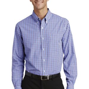Port Authority Long Sleeve Gingham Easy Care Shirt