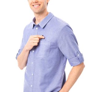 Modern Oxford Men's Classic Shirt- Blue