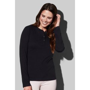 Women's Sharon Henley Long Sleeve