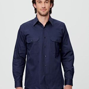 drill shirt pocket pen holder L/S